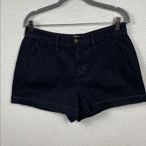 New L’Agence Gina High Rise Denim Shorts Black Sample